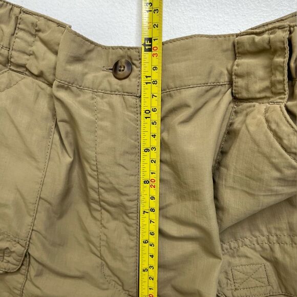 LL Bean Khaki Tan Hiking Pants Cargo Utility Side Elastic Women Size Large Reg - Picture 11 of 14